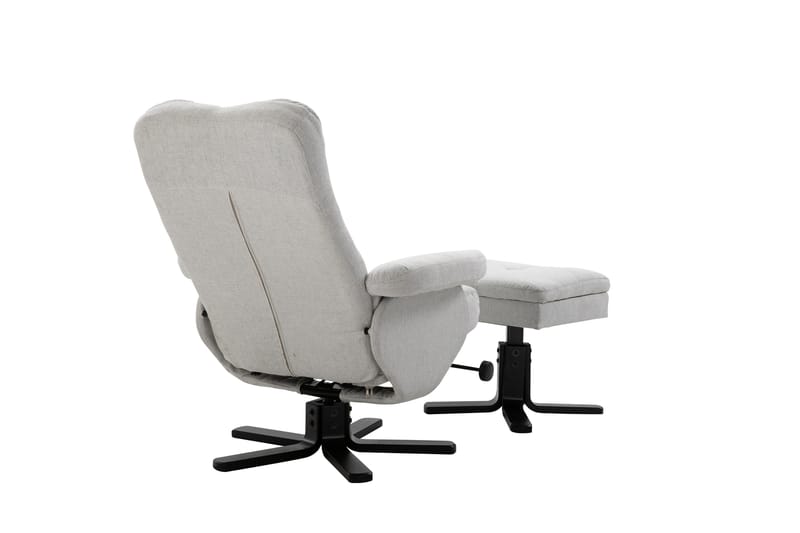 Sven Recliner med Ottoman - Grå - Møbler - Stoler & lenestoler - Lenestoler - Recliner & kinostol