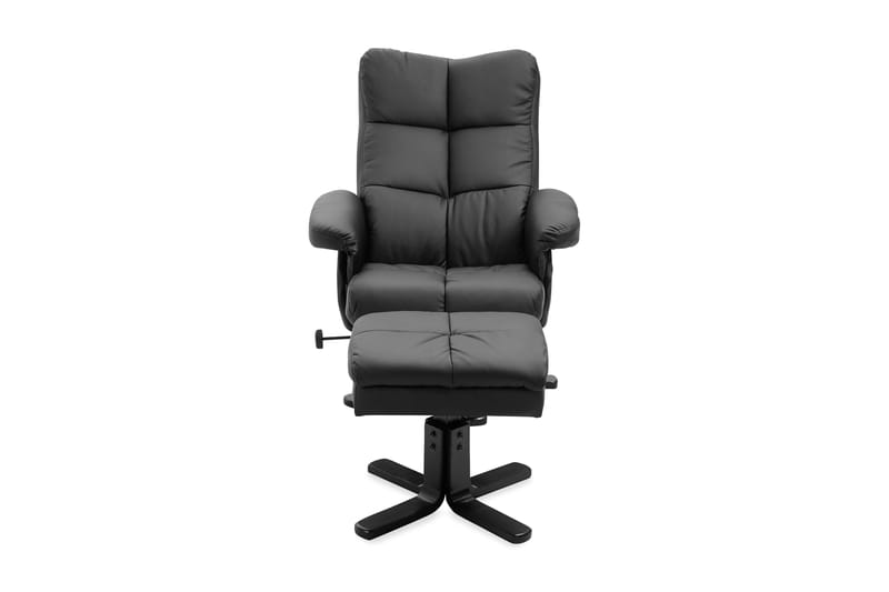 Sven Recliner med Ottoman - Sort - Møbler - Stoler & lenestoler - Lenestoler - Recliner & kinostol