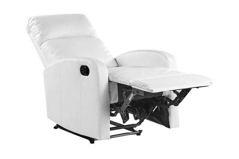 Virrat Lenestol LED-belysning + USB-port - Hvit - Møbler - Stoler & lenestoler - Lenestoler - Recliner & kinostol