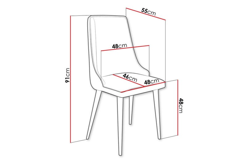 Glenarm Spisestol - Beige/Svart - Møbler - Stoler & lenestoler - Spisestuestoler & kjøkkenstoler