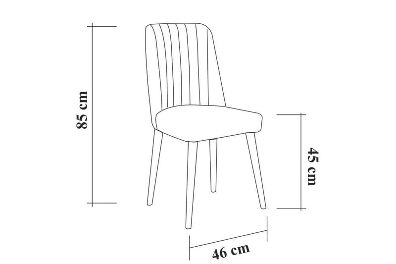 Shundrea Stol 85 cm - Valnøtt - Møbler - Stoler & lenestoler - Spisestuestoler & kjøkkenstoler