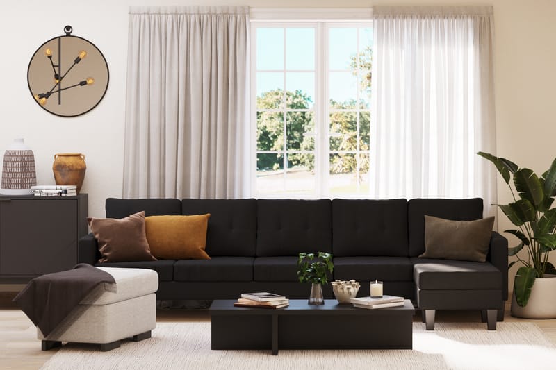 Vislanda 5-seters Sofa - Svart - Møbler - Sofaer