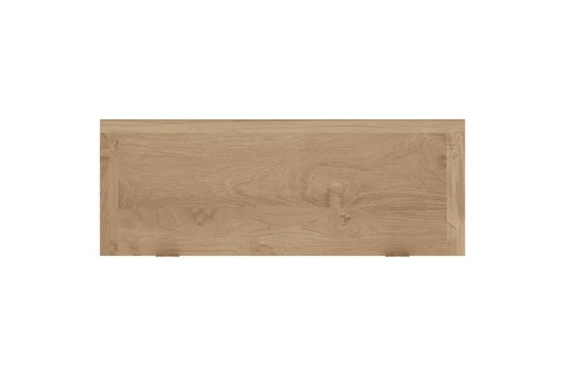 beBasic Vegghyller 2 stk 40x15x6 cm heltre teak - Brun - Oppbevaring - Hyller - Vegghylle