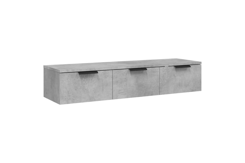 beBasic Veggskap betonggrå 102x30x20 cm konstruert tre - GrÃ¥ - Oppbevaring - Hyller - Vegghylle