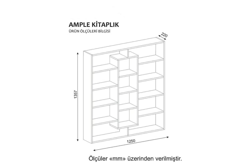 Amplea Bokhylle - Oppbevaring - Hyller - Bokhylle