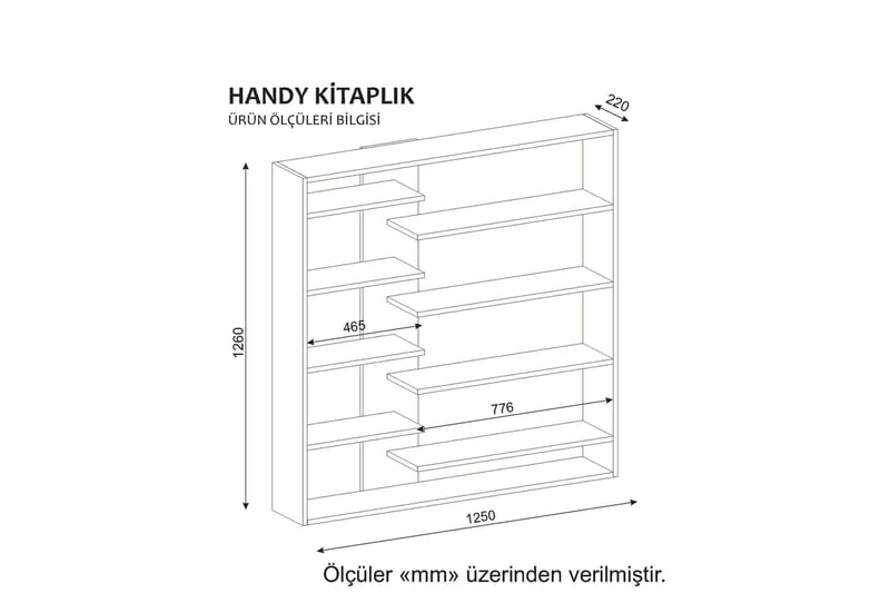 Asillane Bokhylle Stor - Oppbevaring - Hyller - Bokhylle