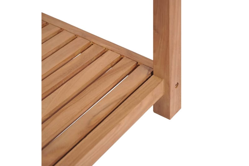 Baderomshylle 4 etasjer heltre teak 42x42x165 cm - Oppbevaring - Hyller - Bokhylle