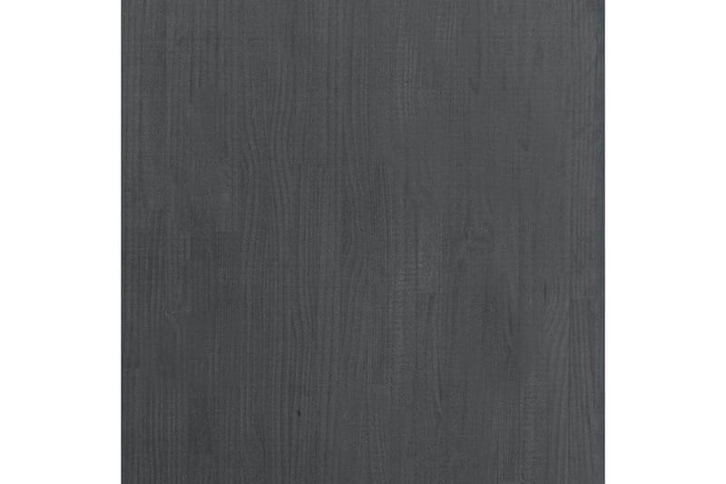 Bokhylle 3 nivåer grå 80x30x105 cm heltre furu - Grå - Bokhylle
