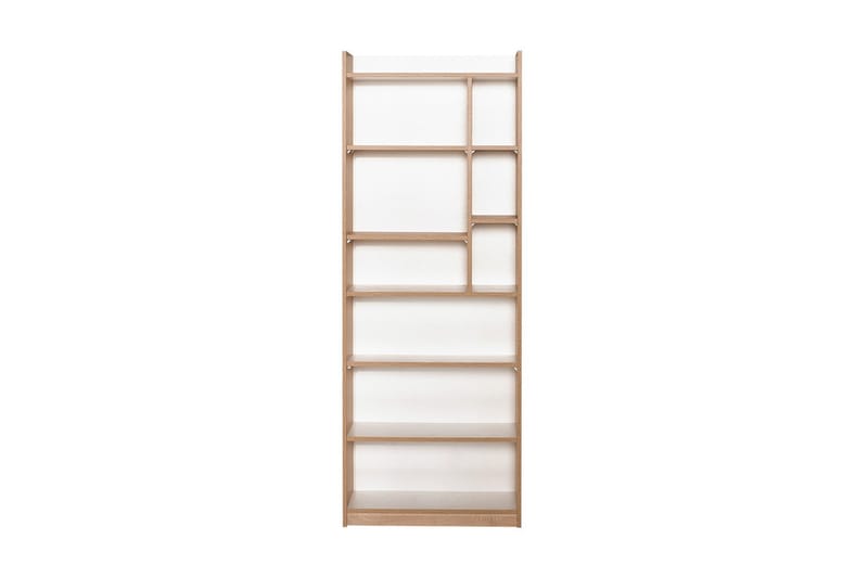 Bookshelf Eik-Sonoma|Hvit - Oppbevaring - Hyller - Bokhylle