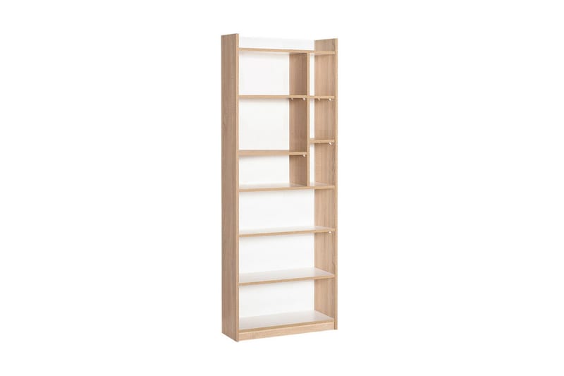 Bookshelf Eik-Sonoma|Hvit - Oppbevaring - Hyller - Bokhylle