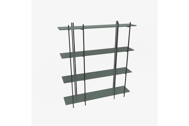 Painesville Bokhylle 160 cm - Svart/Green - Oppbevaring - Hyller - Bokhylle