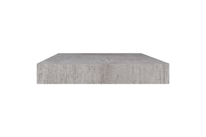 Flytende vegghyller 2 stk betonggrå 40x23x3,8 cm MDF - Grå - Oppbevaring - Hyller - Vegghylle