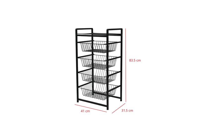 Hearst Lagerhylle 33x41 cm - Svart - Oppbevaring - Hyller - Oppbevaringshylle - Lagerhylle