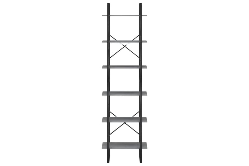 Oppbevaringshyller 2 stk grå 60x30x210 cm heltre furu - Grå - Oppbevaring - Hyller - Oppbevaringshylle - Lagerhylle