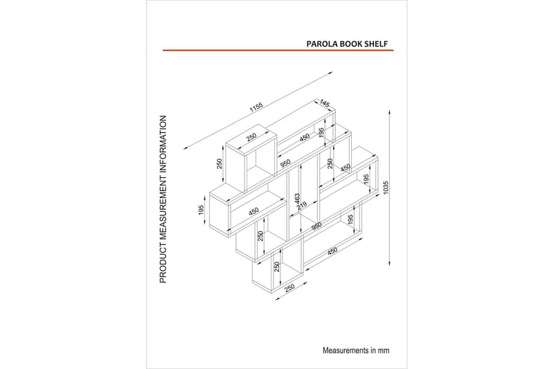 Parola Vegghylle 115,5 cm - Beige - Oppbevaring - Hyller - Vegghylle
