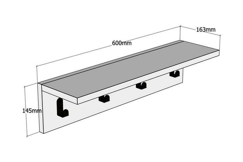 Casden Vegghylle 15 cm - Blå - Oppbevaring - Hyller - Vegghylle