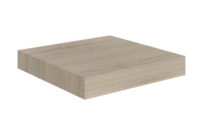 Flytende vegghylle eik 23x23,5x3,8 cm MDF - Oppbevaring - Hyller - Vegghylle