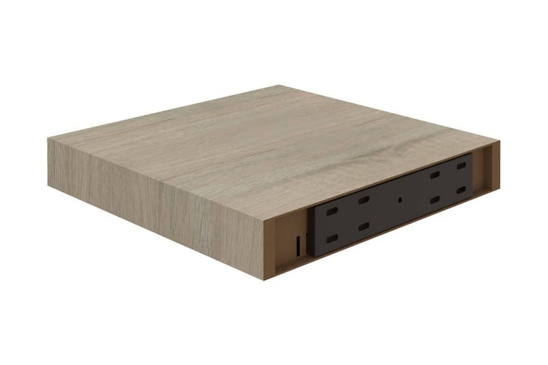 Flytende vegghylle eik 23x23,5x3,8 cm MDF - Oppbevaring - Hyller - Vegghylle