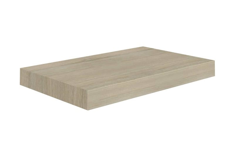 Flytende vegghylle eik 40x23x3,8 cm MDF - Oppbevaring - Hyller - Vegghylle