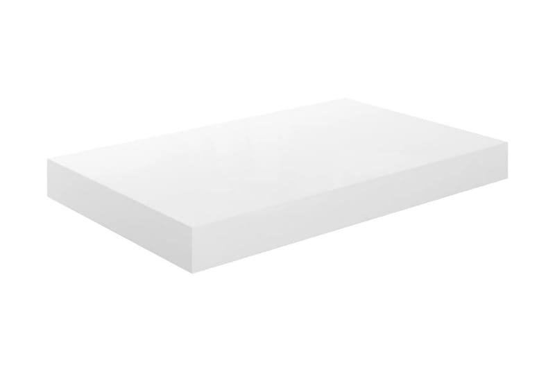 Flytende vegghylle høyglans hvit 40x23x3,8 cm MDF - Oppbevaring - Hyller - Vegghylle