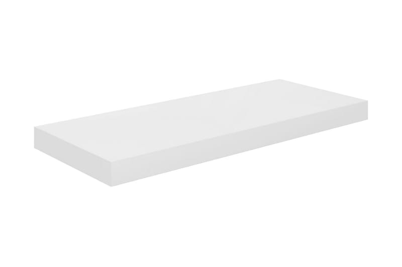 Flytende vegghylle høyglans hvit 60x23,5x3,8 cm MDF - Oppbevaring - Hyller - Vegghylle