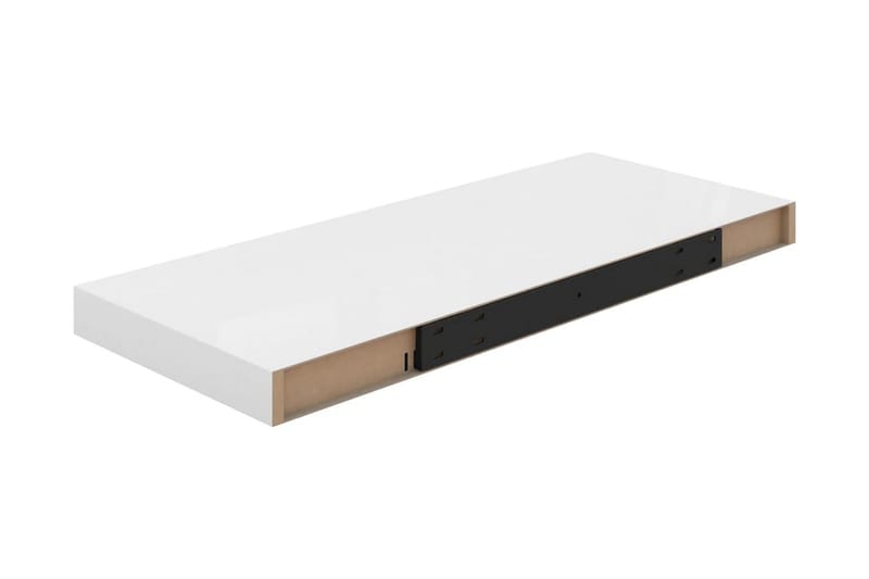 Flytende vegghylle høyglans hvit 60x23,5x3,8 cm MDF - Oppbevaring - Hyller - Vegghylle