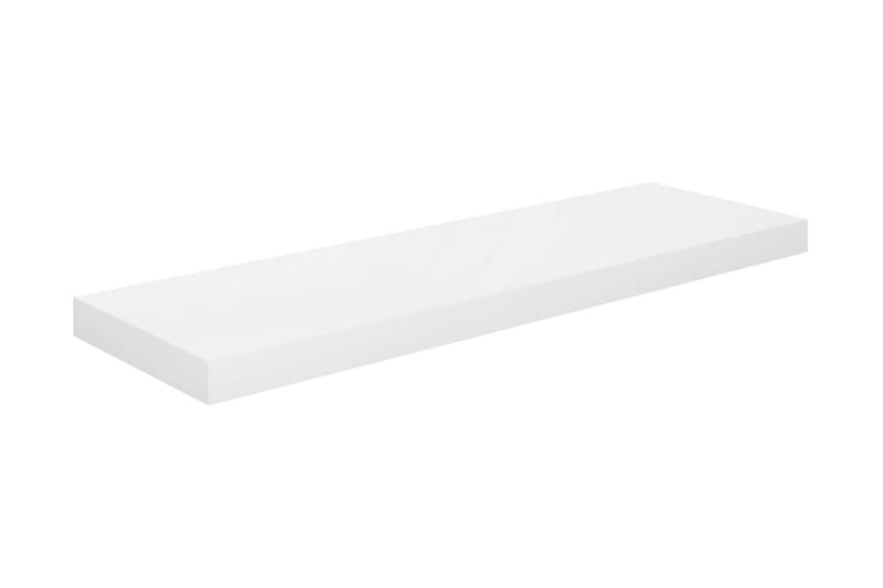 Flytende vegghylle høyglans hvit 80x23,5x3,8 cm MDF - Oppbevaring - Hyller - Vegghylle