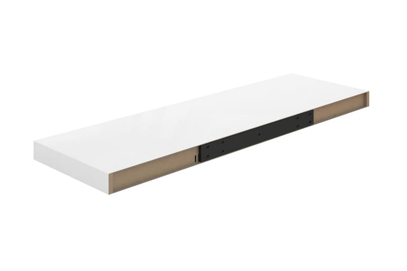 Flytende vegghylle høyglans hvit 80x23,5x3,8 cm MDF - Oppbevaring - Hyller - Vegghylle