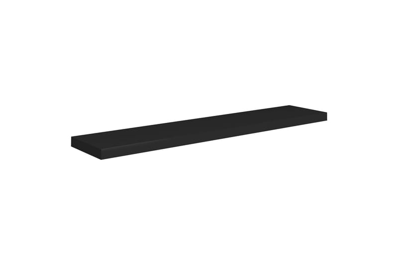 Flytende vegghylle svart 120x23,5x3,8 cm MDF - Svart - Oppbevaring - Hyller - Vegghylle