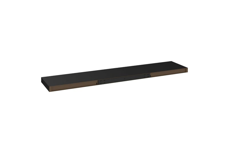 Flytende vegghylle svart 120x23,5x3,8 cm MDF - Svart - Oppbevaring - Hyller - Vegghylle