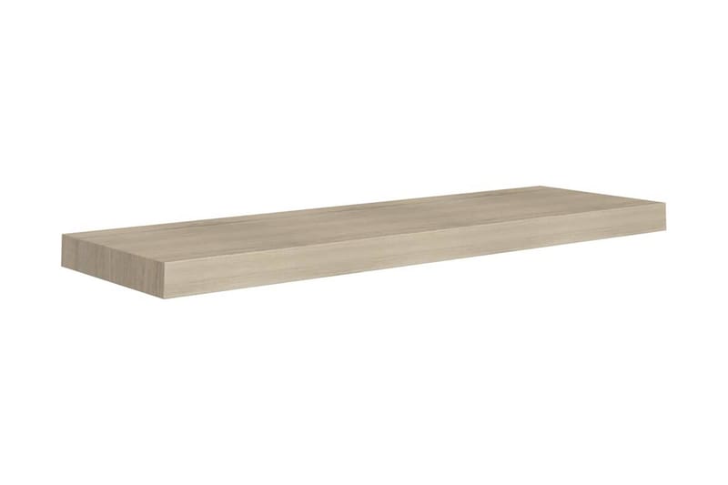 Flytende vegghyller 2 stk eik 80x23,5x3,8 cm MDF - Oppbevaring - Hyller - Vegghylle