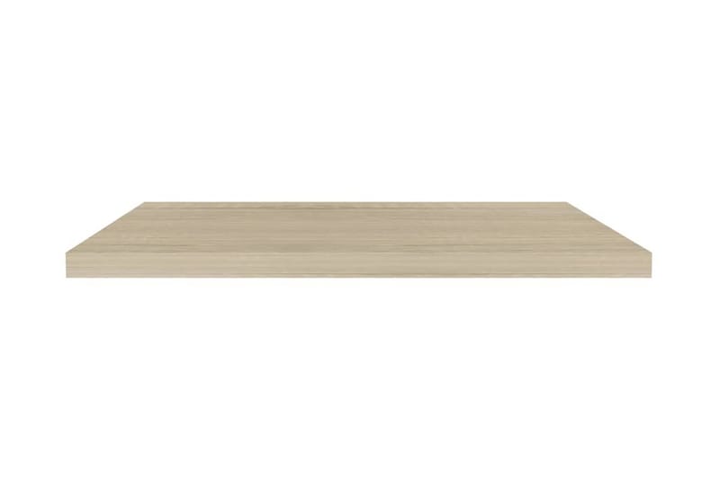 Flytende vegghyller 2 stk eik 90x23,5x3,8 cm MDF - Oppbevaring - Hyller - Vegghylle