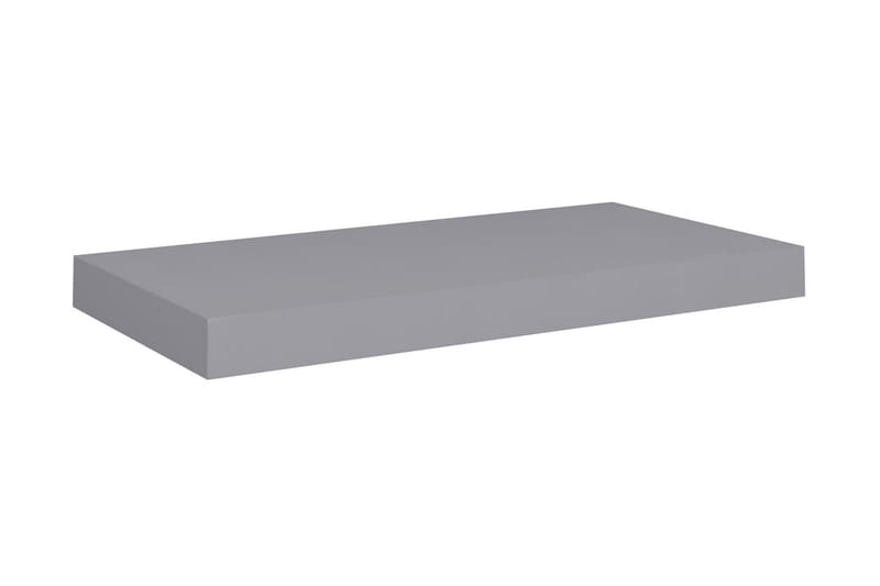 Flytende vegghyller 2 stk grå 50x23x3,8 cm MDF - Oppbevaring - Hyller - Vegghylle