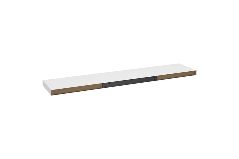 Flytende vegghyller 2 stk hvit 120x23,5x3,8 cm MDF - Hvit - Oppbevaring - Hyller - Vegghylle