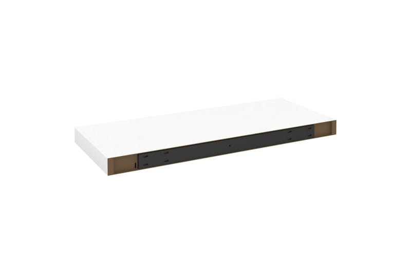 Flytende vegghyller 4 stk eik og hvit 60x23,5x3,8 cm MDF - Hvit - Oppbevaring - Hyller - Vegghylle