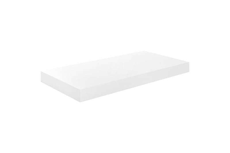 Flytende vegghyller 4 stk høyglans hvit 50x23x3,8 cm MDF - Oppbevaring - Hyller - Vegghylle