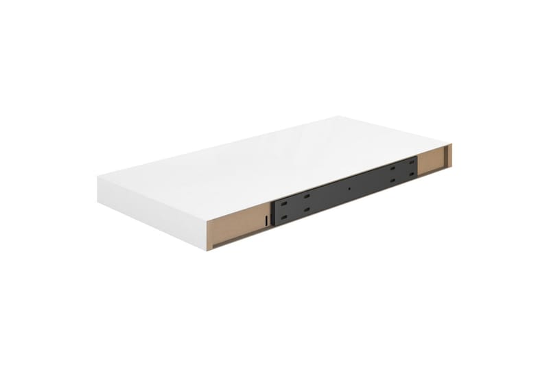 Flytende vegghyller 4 stk høyglans hvit 50x23x3,8 cm MDF - Oppbevaring - Hyller - Vegghylle