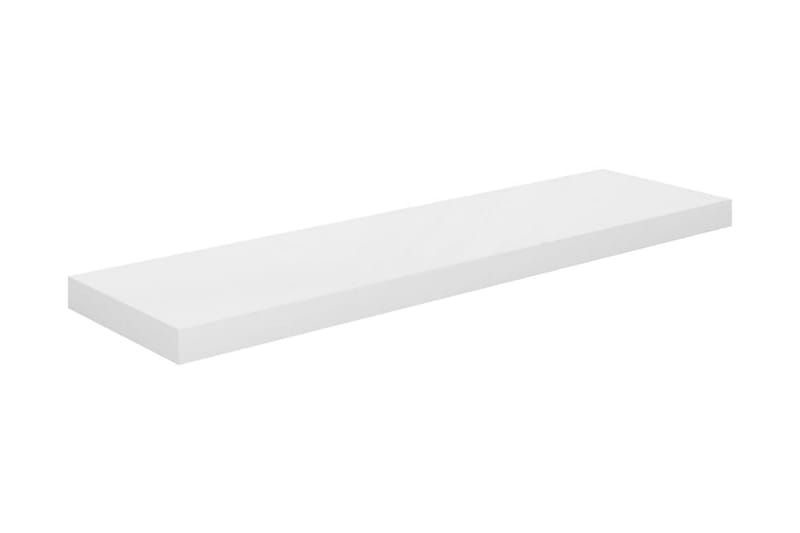 Flytende vegghyller 4 stk høyglans hvit 90x23,5x3,8 cm MDF - Oppbevaring - Hyller - Vegghylle