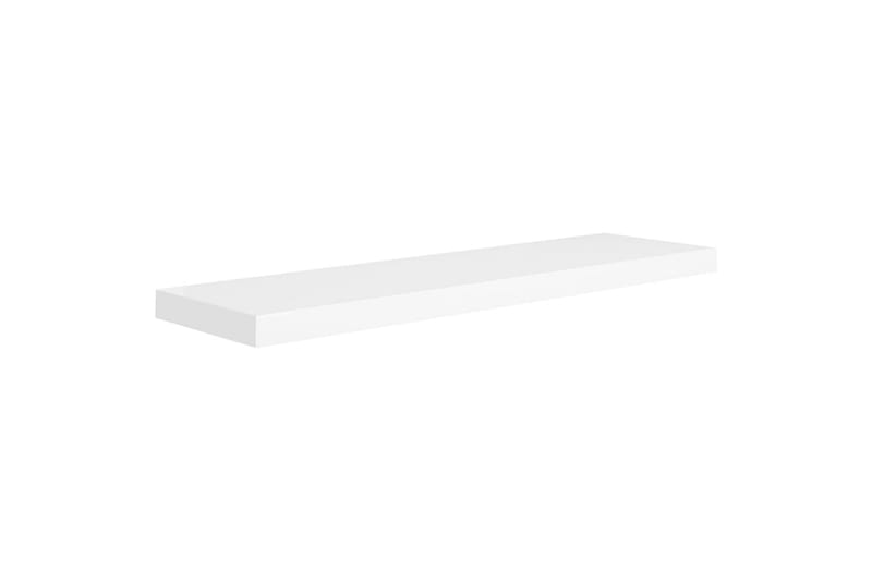 Flytende vegghyller 4 stk hvit 90x23,5x3,8 cm MDF - Vegghylle