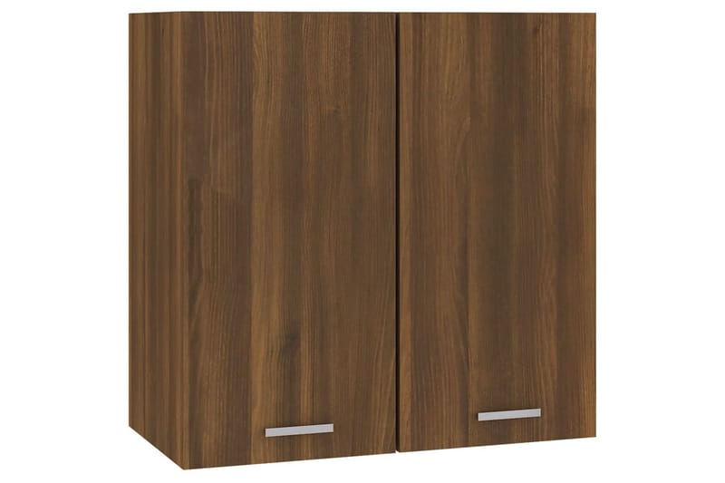 Hengende skap brun eik 60x31x60 cm konstruert tre - Brun - Oppbevaring - Hyller - Vegghylle