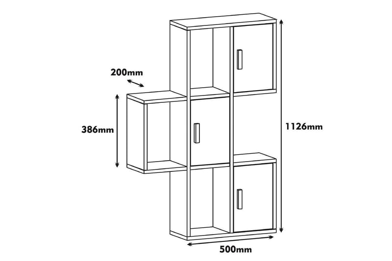 Hovdane Vegghylle 75 cm - Brun - Oppbevaring - Hyller - Vegghylle