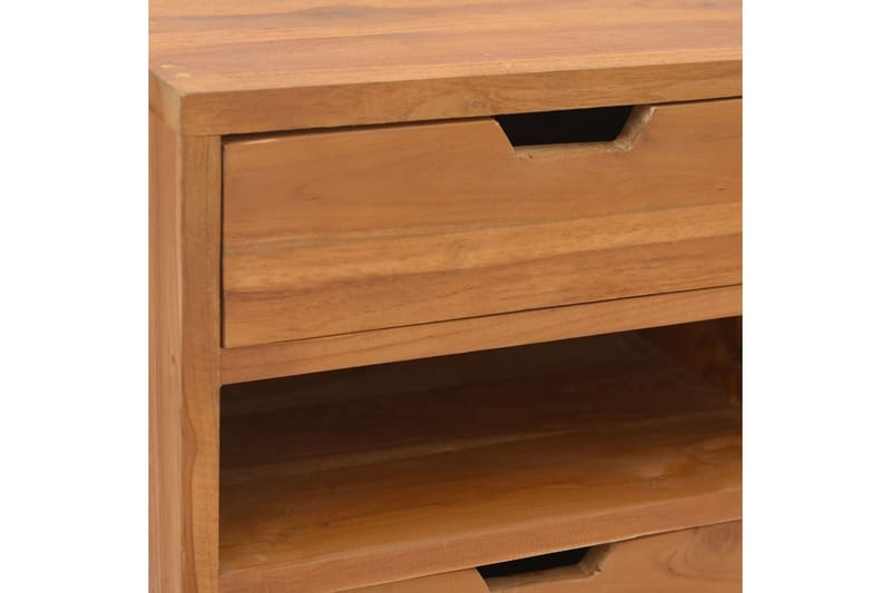 Oppbevaringsskap 40x30x76 cm heltre teak - Brun - Oppbevaring - Hyller - Vegghylle