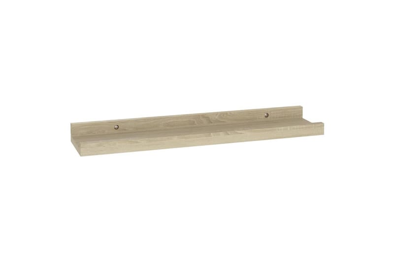 Vegghyller 2 stk sonoma eik 40x9x3 cm - Brun - Oppbevaring - Hyller - Vegghylle