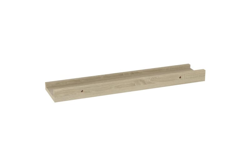 Vegghyller 2 stk sonoma eik 40x9x3 cm - Brun - Oppbevaring - Hyller - Vegghylle