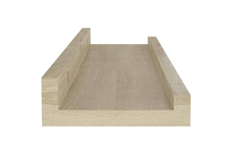 Vegghyller 2 stk sonoma eik 40x9x3 cm - Brun - Oppbevaring - Hyller - Vegghylle