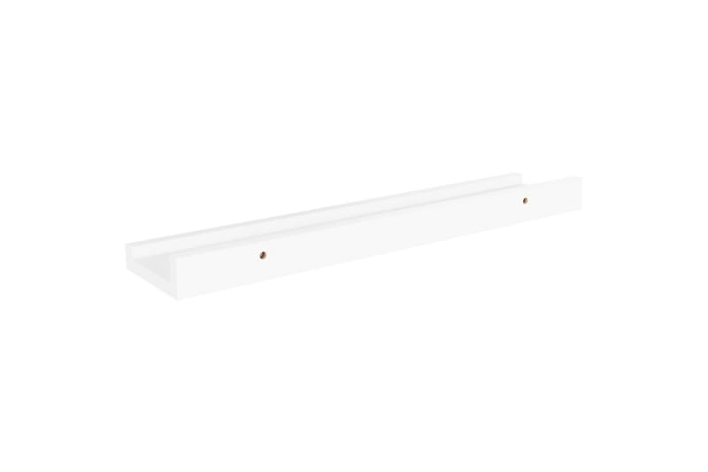 Vegghyller 4 stk hvit 40x9x3 cm - Hvit - Oppbevaring - Hyller - Vegghylle