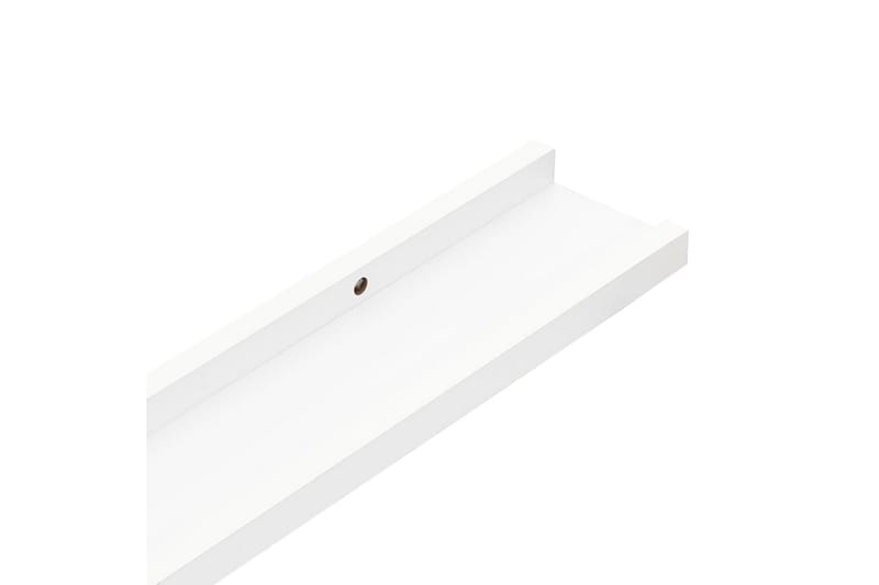 Vegghyller 4 stk hvit 40x9x3 cm - Hvit - Oppbevaring - Hyller - Vegghylle