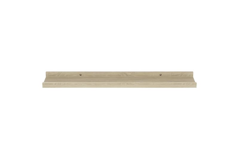 Vegghyller 4 stk sonoma eik 60x9x3 cm - Brun - Oppbevaring - Hyller - Vegghylle