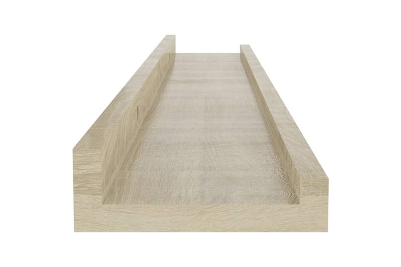 Vegghyller 4 stk sonoma eik 60x9x3 cm - Brun - Oppbevaring - Hyller - Vegghylle