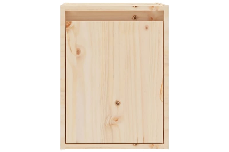 Veggskap 2 stk 30x30x40 cm heltre furu - Brun - Oppbevaring - Hyller - Vegghylle